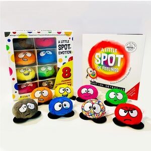 A Little SPOT of Emotion 8 Plush Toys with Feelings Book Box Set NIB